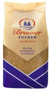 Diamant Brauner Zucker Kandisfarin, 12er Pack (12 x 500 g Packung) -