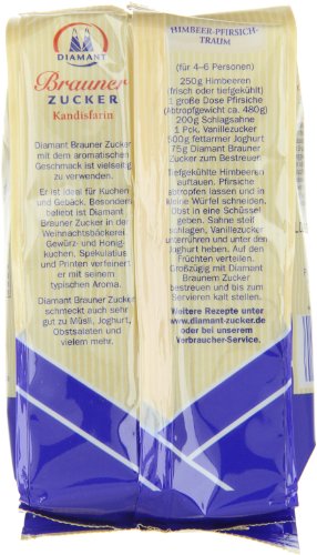 Diamant Brauner Zucker Kandisfarin, 12er Pack (12 x 500 g Packung) - 