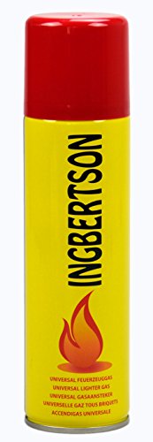 Ingbertson 1x Feuerzeuggas 250ml Nachfüller Gas fürs Feuerzeug Butan-/Propangemisch -