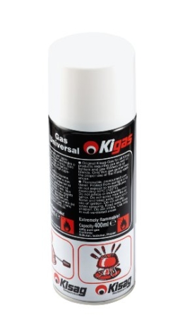 Kisag/Rösle 91275 Gaskartusche für Gasbrenner (1x 400ml) -