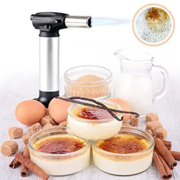 ORBLUE Küchenbrenner mit Sicherung zum Zubereiten von Crème Brûlée, Butangas nicht enthalten - 