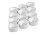 Pasteten Formen Set 12 Stk. 9 cm Porzellan Muffin Cupcake Back Förmchen 140 ml -