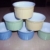Ragoutfin Schalen Pastetenform gelb grün blau 12 Stück -