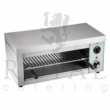 Royal Catering - RCES-2000-EGO - Elektro-Salamander - Überbackgerät mit E.G.O.-Thermostat - 2000 Watt Leistung - 