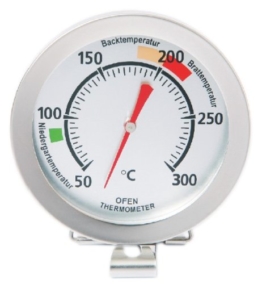 Sunartis 1-5009 T720DH Backofenthermometer mit Angabe der Niedergar-, Back- und Brattemperatur -