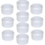 Viva-Haushaltswaren - 10 weiße Auflaufformen für Creme Brulee / Ragout fin Ø 9 cm - B-Ware -